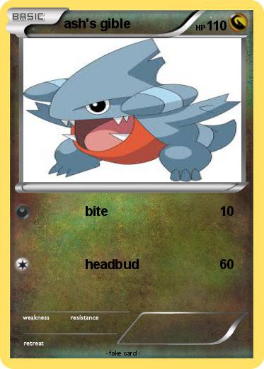 Pokemon ash's gible