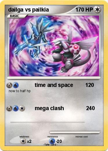 Pokemon dailga vs pailkia