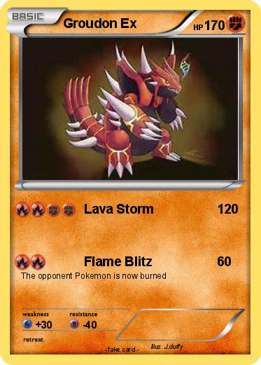 Pokemon Groudon Ex