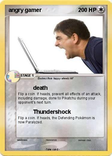 Pokemon angry gamer