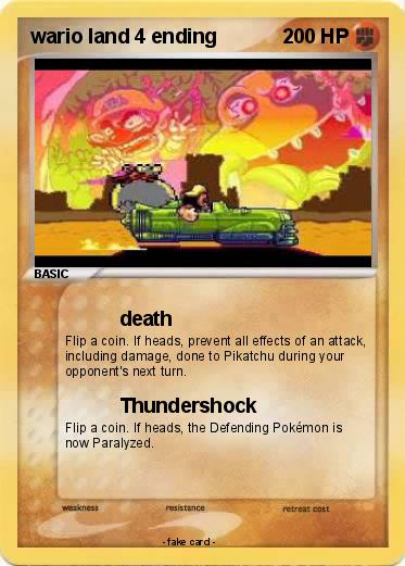 Pokemon wario land 4 ending