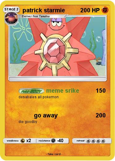 Pokemon patrick starmie