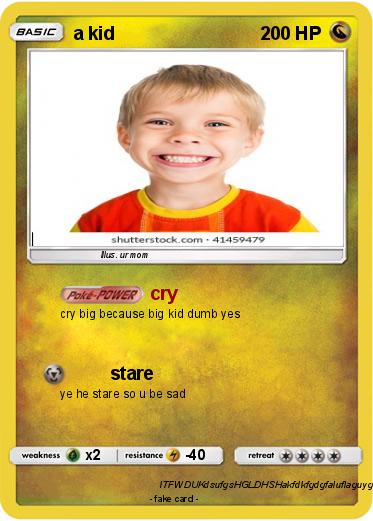 Pokemon a kid