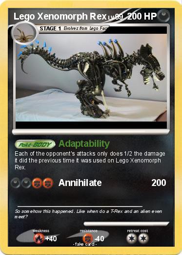 Pokemon Lego Xenomorph Rex