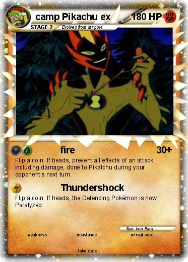 Pokemon camp Pikachu ex