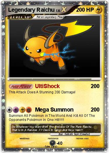 Pokemon Legendary Raichu