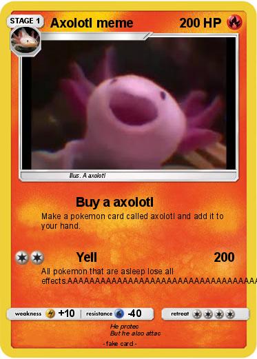 Pokemon Axolotl meme