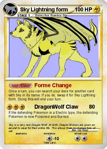 Pokemon Sky Lightning form