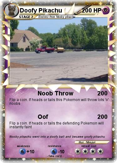 Pokemon Doofy Pikachu