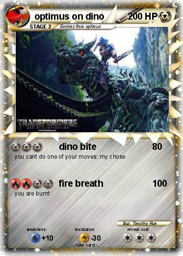 Pokemon optimus on dino