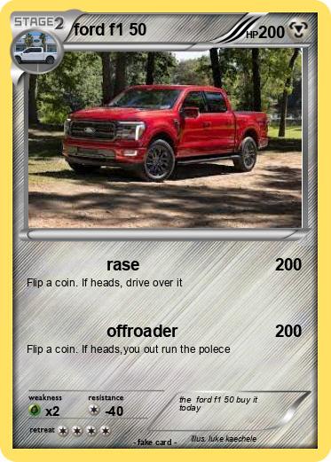 Pokemon ford f1 50