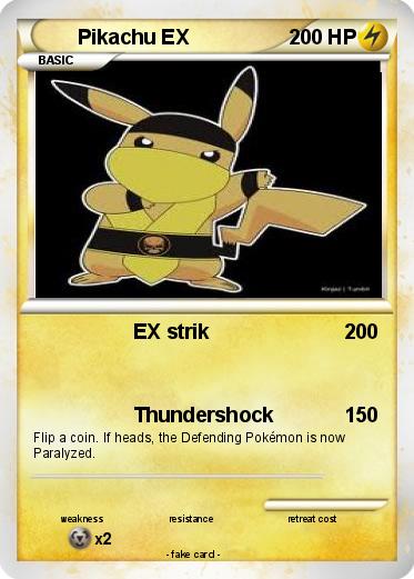 Pokemon Pikachu EX