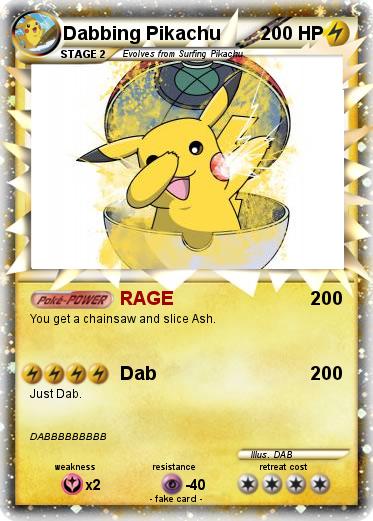Pokemon Dabbing Pikachu