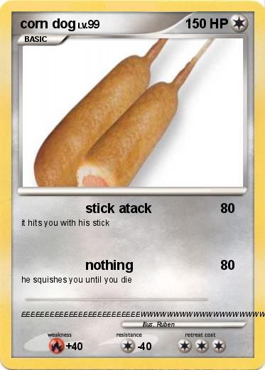 Pokemon corn dog
