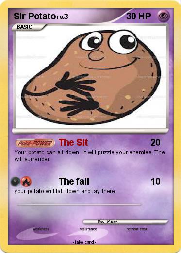 Pokemon Sir Potato