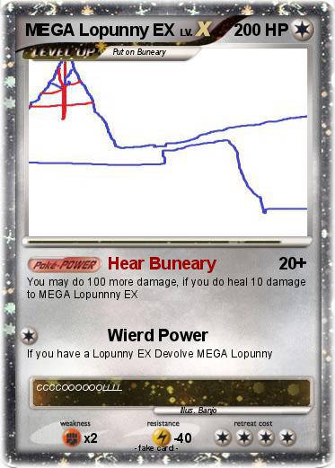 Pokemon MEGA Lopunny EX