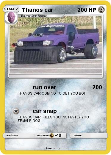 Pokemon Thanos car