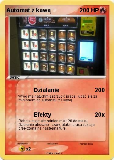 Pokemon Automat z kawą