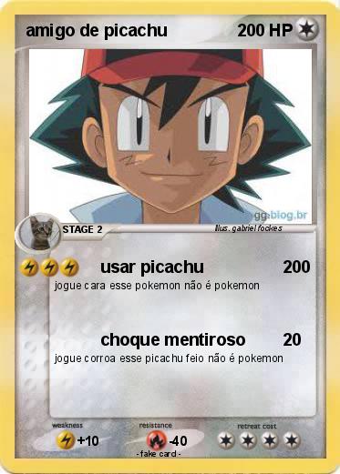 Pokemon amigo de picachu