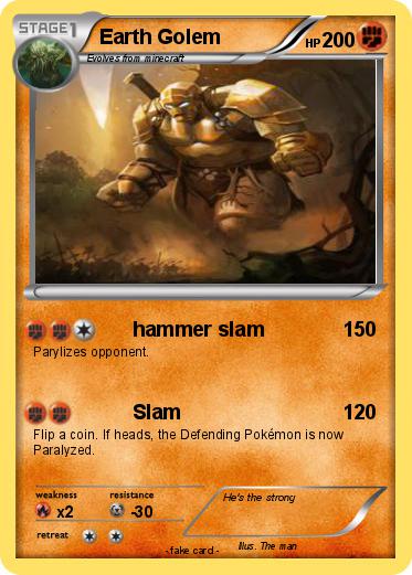 Pokemon Earth Golem