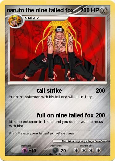 Pokemon naruto the nine tailed fox