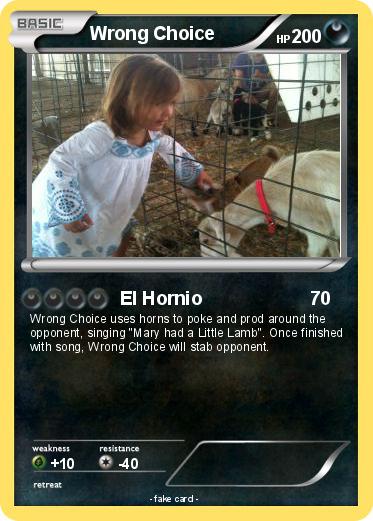 Pokemon Wrong Choice