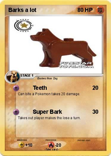 Pokemon Barks a lot
