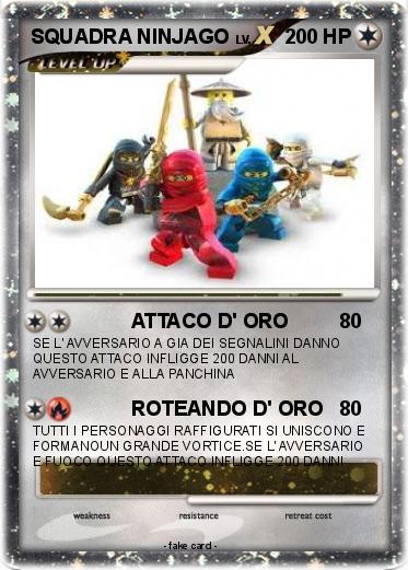 Pokemon SQUADRA NINJAGO