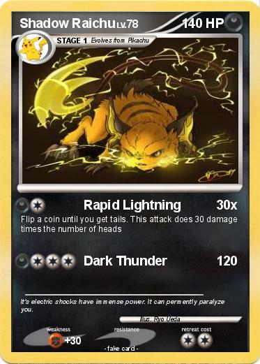 Pokemon Shadow Raichu