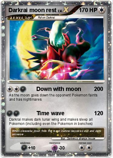 Pokemon Darkrai moon rest