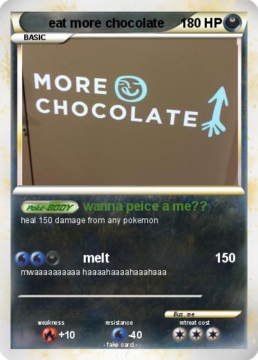 Pokemon eat more chocolate