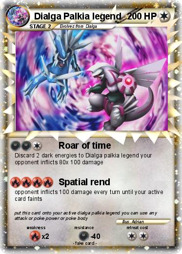 Pokemon Dialga Palkia legend
