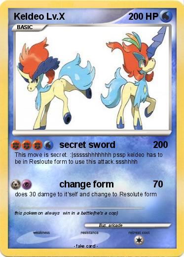Pokemon Keldeo Lv.X