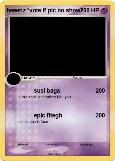 Pokemon beeenz *vote if pic no show*