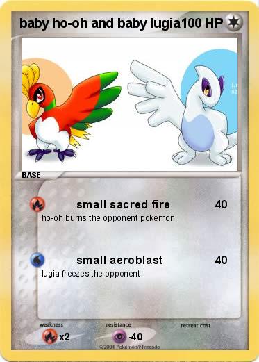 Pokemon baby ho-oh and baby lugia