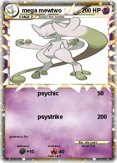 Pokemon mega mewtwo