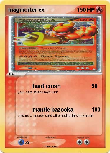 Pokemon magmorter ex