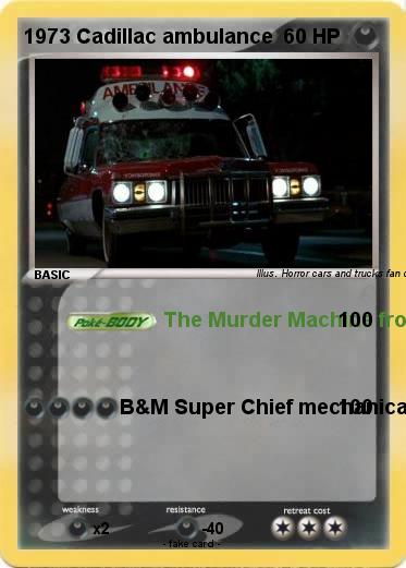 Pokemon 1973 Cadillac ambulance