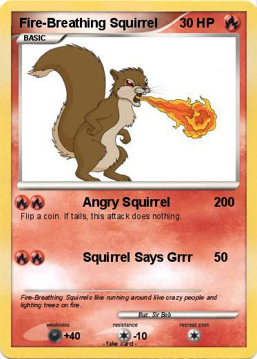 Pokemon Fire-Breathing Squirrel
