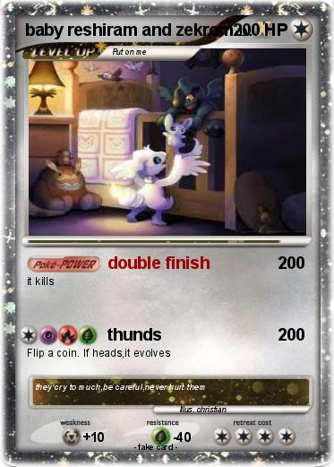 Pokemon baby reshiram and zekrom