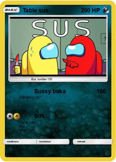 Pokemon Table sus