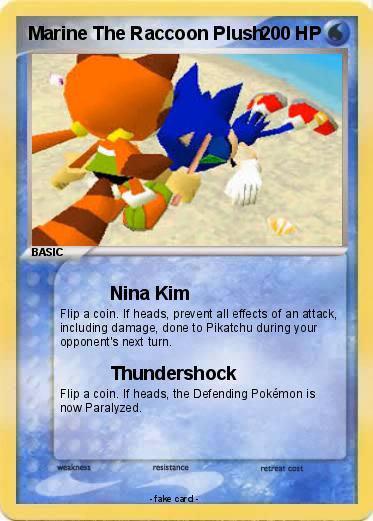 Pokemon Marine The Raccoon Plush