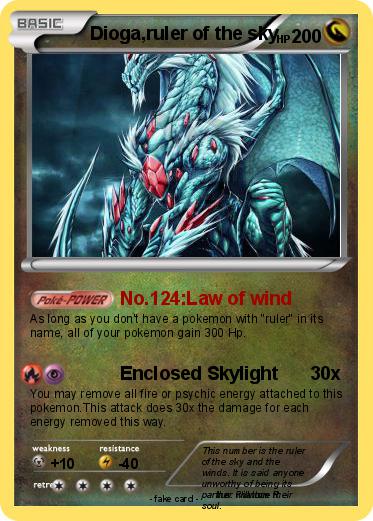 Pokemon Dioga,ruler of the sky