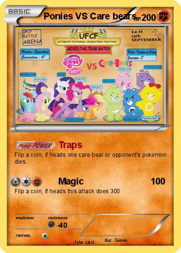 Pokemon Ponies VS Care bears