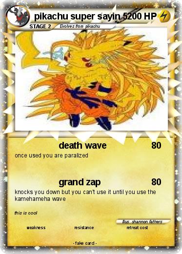 Pokemon pikachu super sayin 5