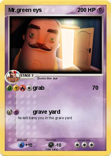 Pokemon Mr.green eys