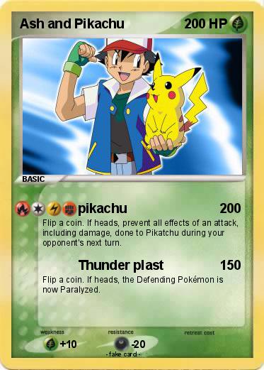 Pokemon Ash and Pikachu