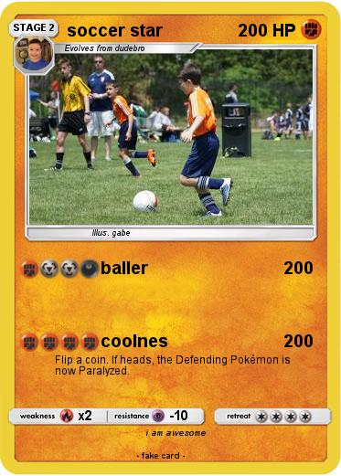 Pokemon soccer star