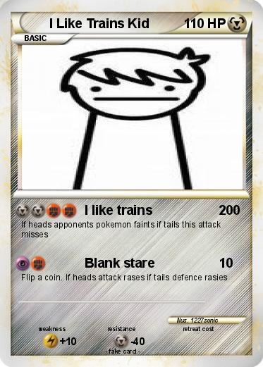 Pokemon I Like Trains Kid