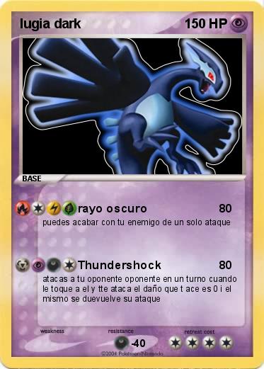 Pokemon lugia dark